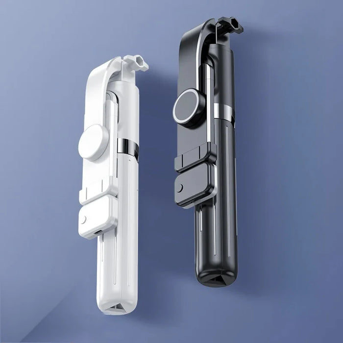 1M Selfie Stick Tripod with LED Light and Bluetooth Remote for iPhone/Android