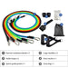 11 Piece Resistance Band Set - Flamin' Fitness