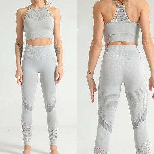 ActiveArrow Performance Open-Shoulder Sports Bra & Leggings Gym Set - Flamin' Fitness