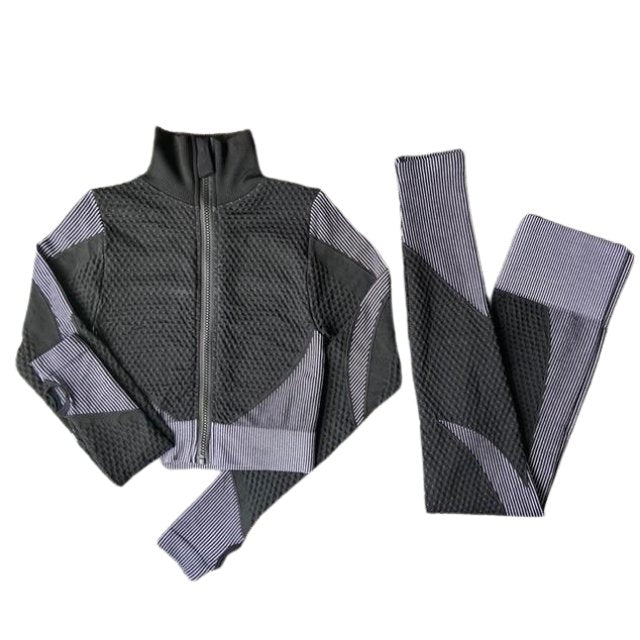 Agility Long-Sleeve & Leggings Gym Set - Flamin' Fitness