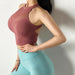 Breathable Open Back Sports Bra - Flamin' Fitness