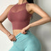 Breathable Open Back Sports Bra - Flamin' Fitness