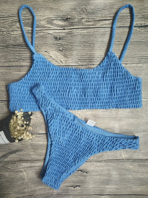 Crochet Style Two-Piece Swimsuit - Flamin' Fitness