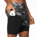 Men's 2-In-1 Camo Sports Shorts - Flamin' Fitness