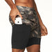 Men's 2-In-1 Camo Sports Shorts - Flamin' Fitness