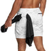 Men's 2-In-1 Camo Sports Shorts - Flamin' Fitness