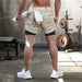 Men's 2-In-1 Camo Sports Shorts - Flamin' Fitness