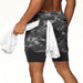 Men's 2-In-1 Camo Sports Shorts - Flamin' Fitness