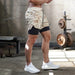 Men's 2-In-1 Camo Sports Shorts - Flamin' Fitness