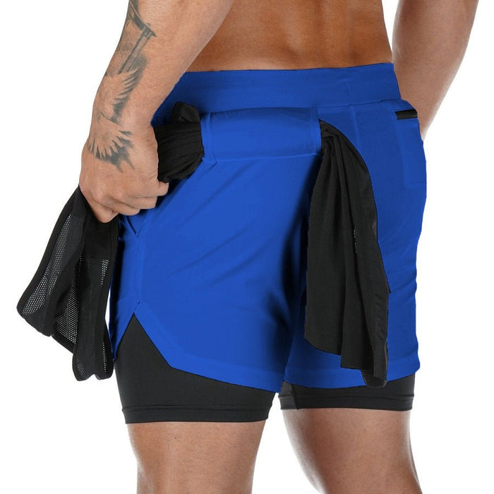 Men's 2-In-1 Sports Shorts - Flamin' Fitness