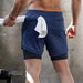 Men's 2-In-1 Sports Shorts - Flamin' Fitness