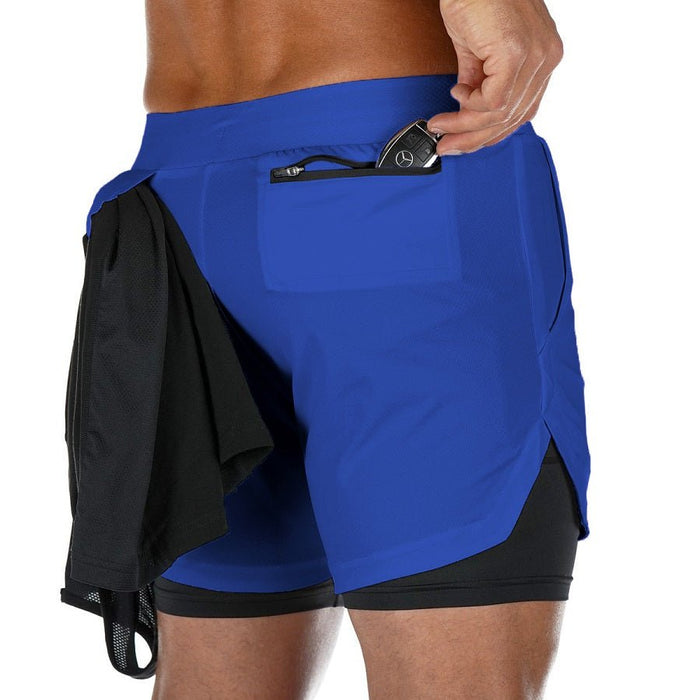 Men's 2-In-1 Sports Shorts - Flamin' Fitness