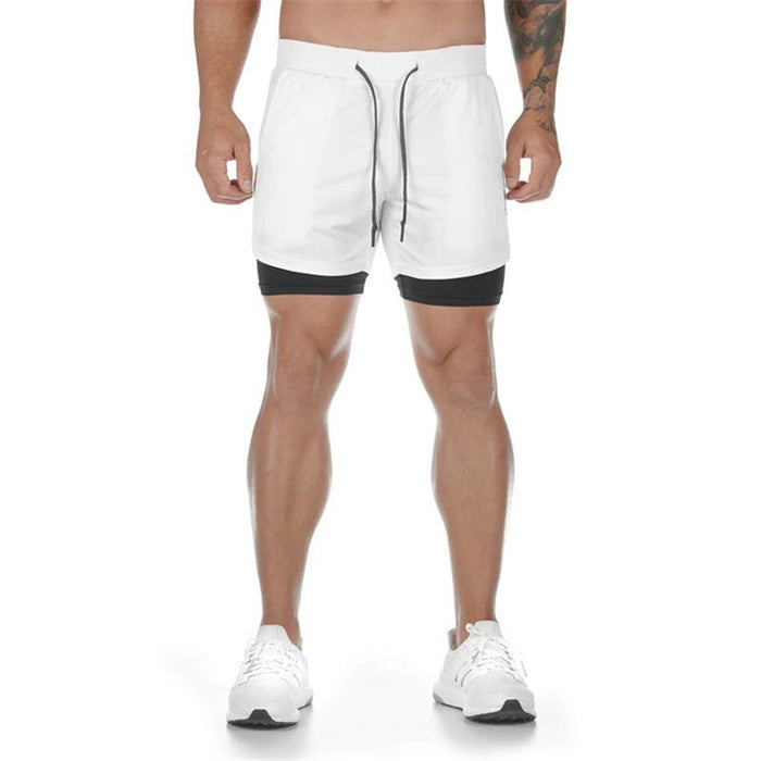 Men's 2-In-1 Sports Shorts - Flamin' Fitness