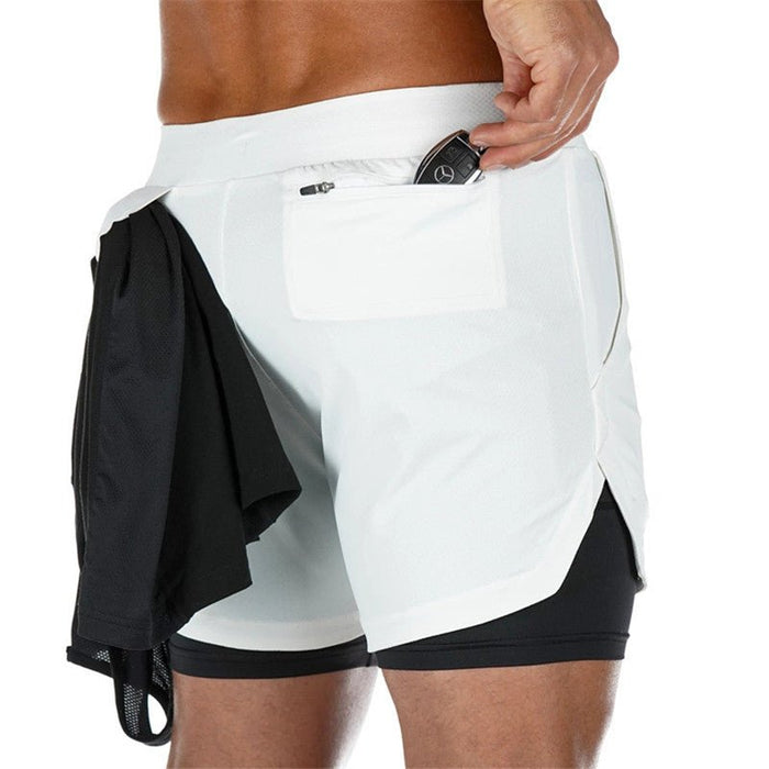 Men's 2-In-1 Sports Shorts - Flamin' Fitness