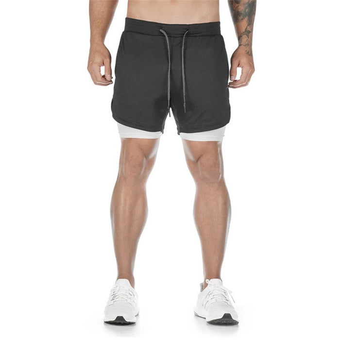Men's 2-In-1 Sports Shorts - Flamin' Fitness