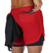 Men's 2-In-1 Sports Shorts - Flamin' Fitness