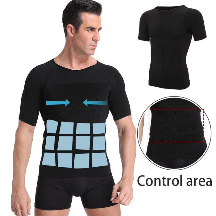 SculptFlex Men's Shapewear Tee - Flamin' Fitness