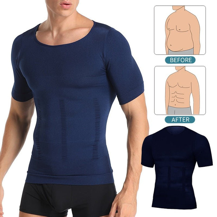 SculptFlex Men's Shapewear Tee - Flamin' Fitness