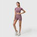 Short Sleeve Top & Leggings Gym Set - Flamin' Fitness