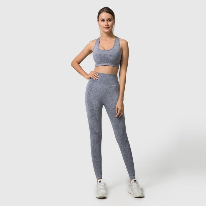 Short Sleeve Top & Leggings Gym Set - Flamin' Fitness