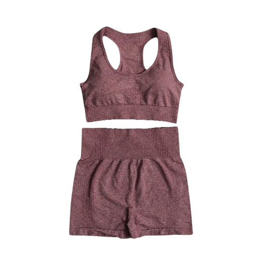 Sports Bra & Shorts Gym Set - Flamin' Fitness