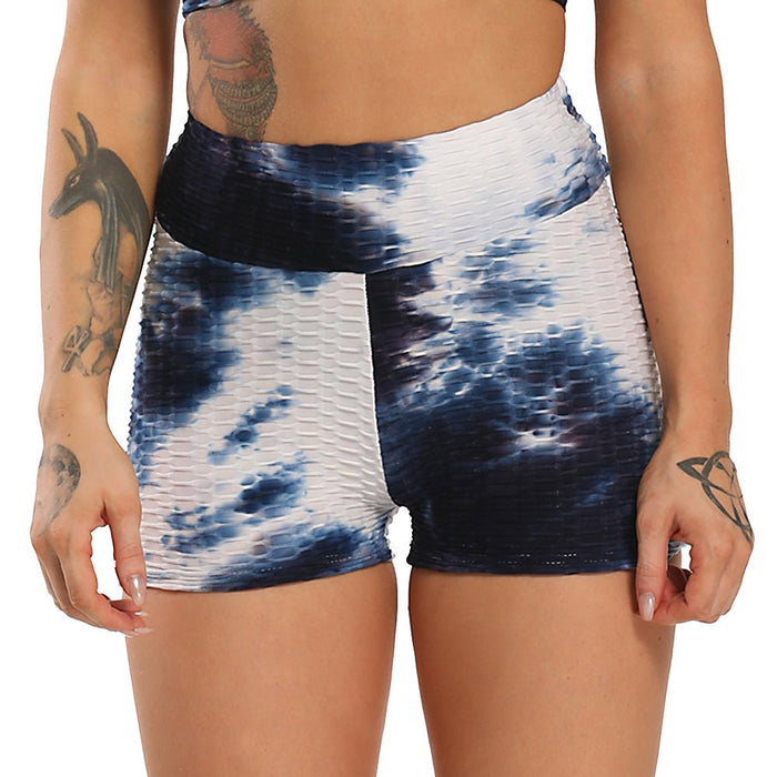 Tie-Dye Honeycomb Gym Shorts - Flamin' Fitness