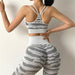 Tiger Print Seamless Gym Set - Flamin' Fitness