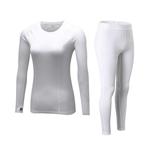Women's Wool-Lined Thermal Base Layer Set - Flamin' Fitness